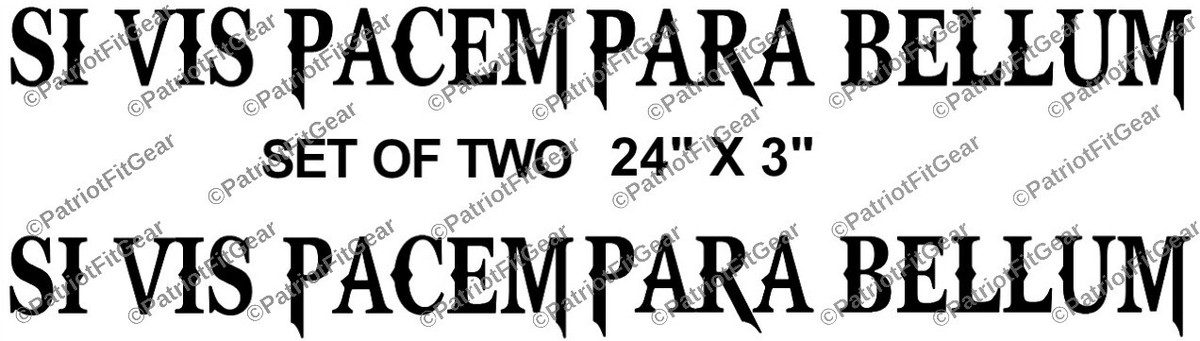 Sic Vis Pacem Do Bellum Tattoo Latin Quote Si Vis Pacem Para Bellum