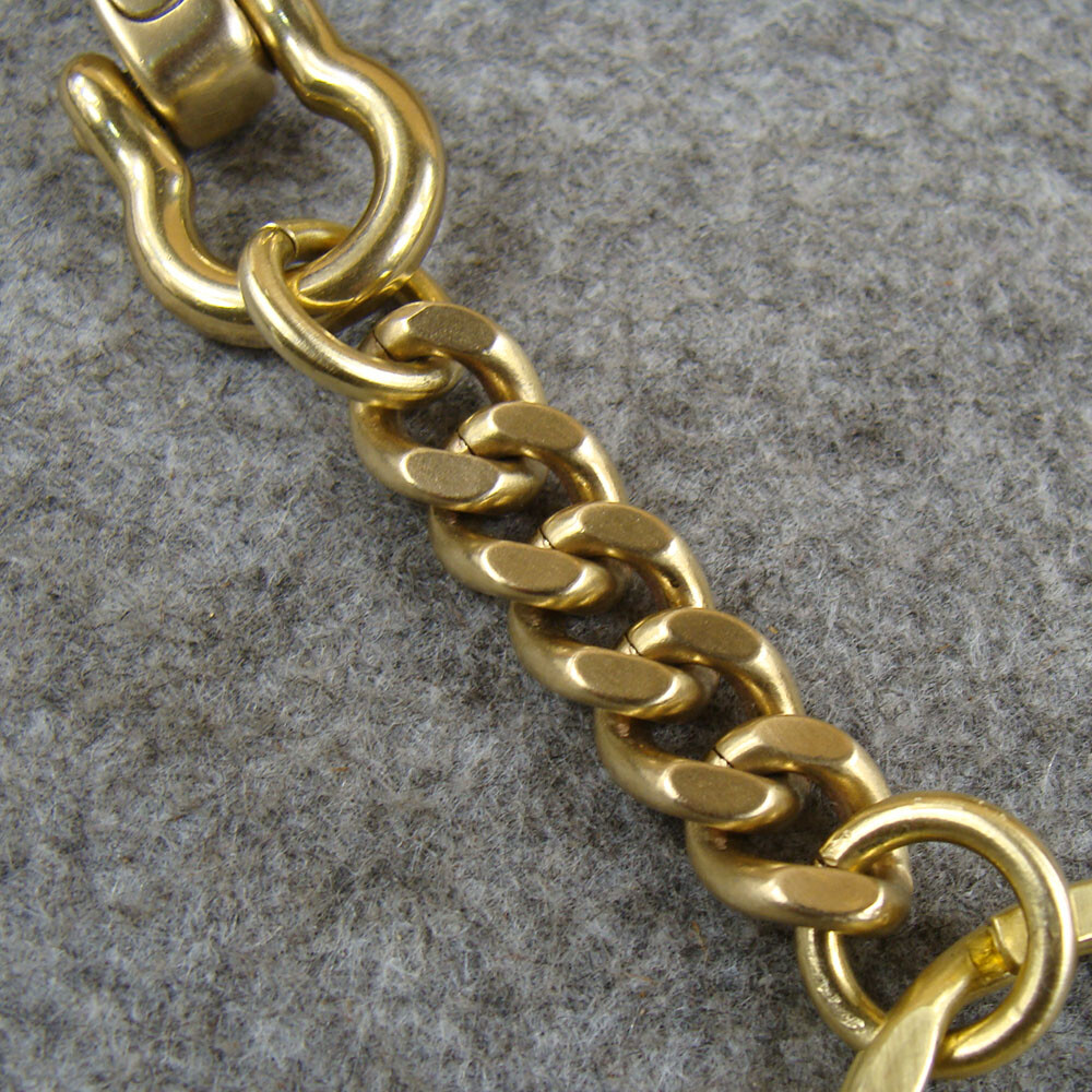 Solid Brass Key Chain Holder Keyrings With Snap Hook Men's Belt Clip