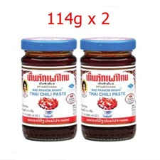 Pack of 2 x 114g Thai Chili Paste Add to Tom Yum Soup Spread on Bread Sandwiches