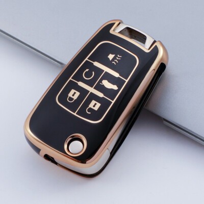 Car Key Protector Cover For Holden Commodore VF Key 5 button 2013-2017 Black