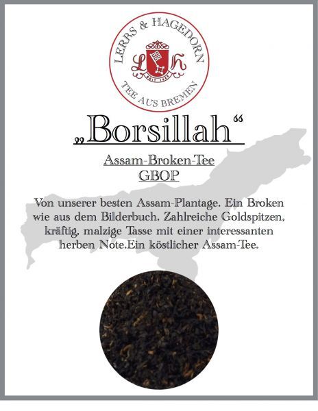 Assam Tee Broken Gbop 'Borsillah', 1.5Kg,Viele Goldspitzen Leicht Herbe Note-image