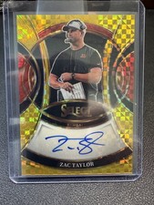 2025 Panini Select - Signatures Zac Taylor Gold Bengals /10