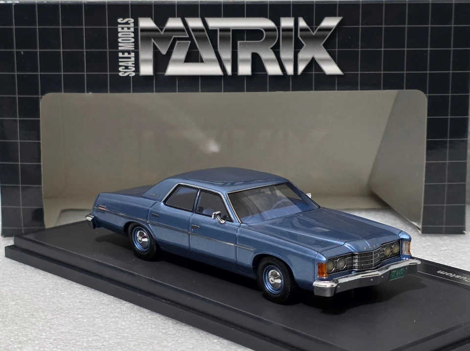 Ford USA Custom Galaxie 500 1974 Light Blue 1:43 Matrix MX20603-242 SUPER RARE!! - Image 3 of 4