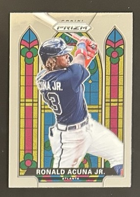 2021 Panini Prizm Stained Glass Ronald Acuna Jr #SG-4 Atlanta Braves