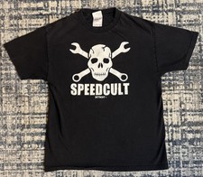 Vintage Speedcult Detroit Skull T Shirt XL Kustom Kulture Tattoos Cars Racing