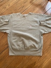 Vintage 90s Champion Reverse Weave Medium Sweatshirt Made In USA Seafoam 