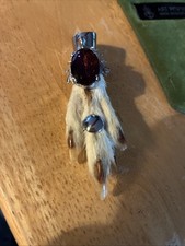 Vintage Order Of The Elks Rhinestone 50s Scottish grouse foot Brooch Pin