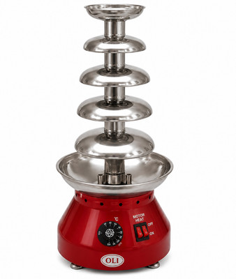 5 Ebenen Schokoladenbrunnen Maschine elektrisch 220V 0,21kW OLI Hochzeit Party Fondue