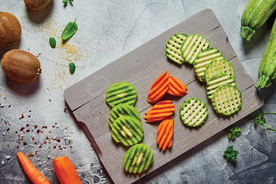 Börner Welle-Waffel PowerLine Gemüsehobel (Weiß) Welle-Waffel, Weiß - Bild 2 von 4