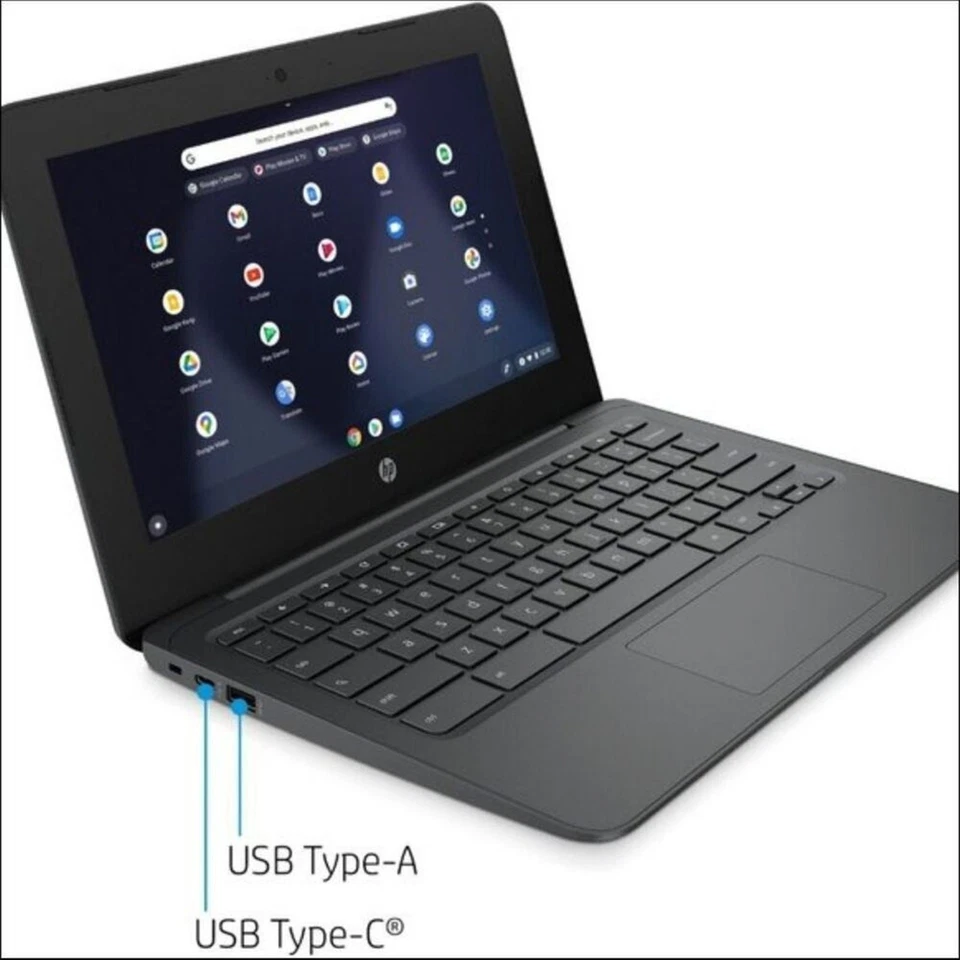 HP 11.6" 11A G8 CHROMEBOOK INTEL CELERON 4GB MEMORY 32GB eMMC WIRELESS WIFI 3LBS - Image 2 of 4