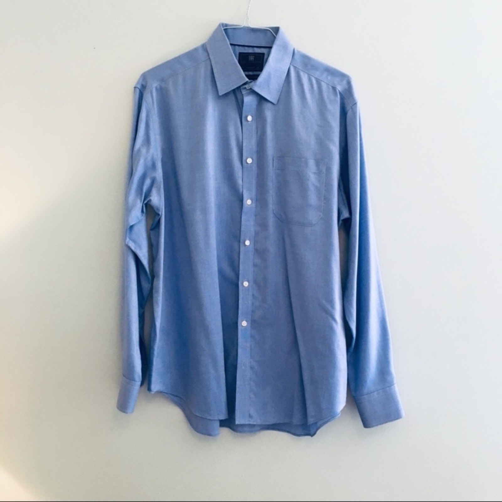 Marks & Spencer solid blue button down - image 2