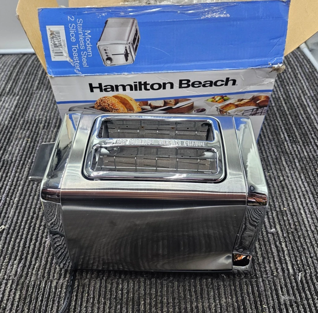 Тостеры Hamilton Beach из нержавеющей стали 2 ломтика - огромный