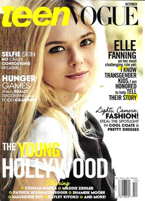 Teen Vogue Magazine Elle Fanning Young Hollywood Issue Fashion Coats Dresses