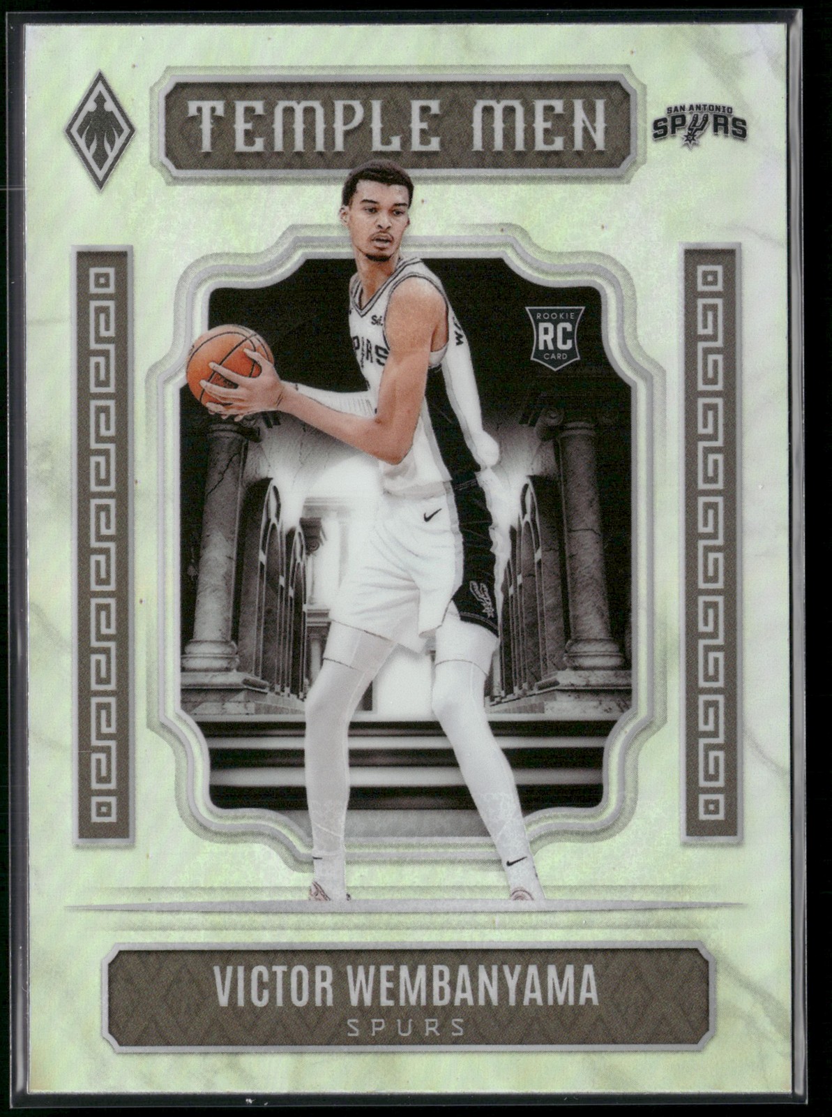 2023-24 Panini Phoenix #7 Victor Wembanyama Temple Men Silver