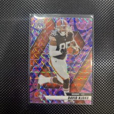 2025 Panini Mosaic David Njoku Reactive Purple #133