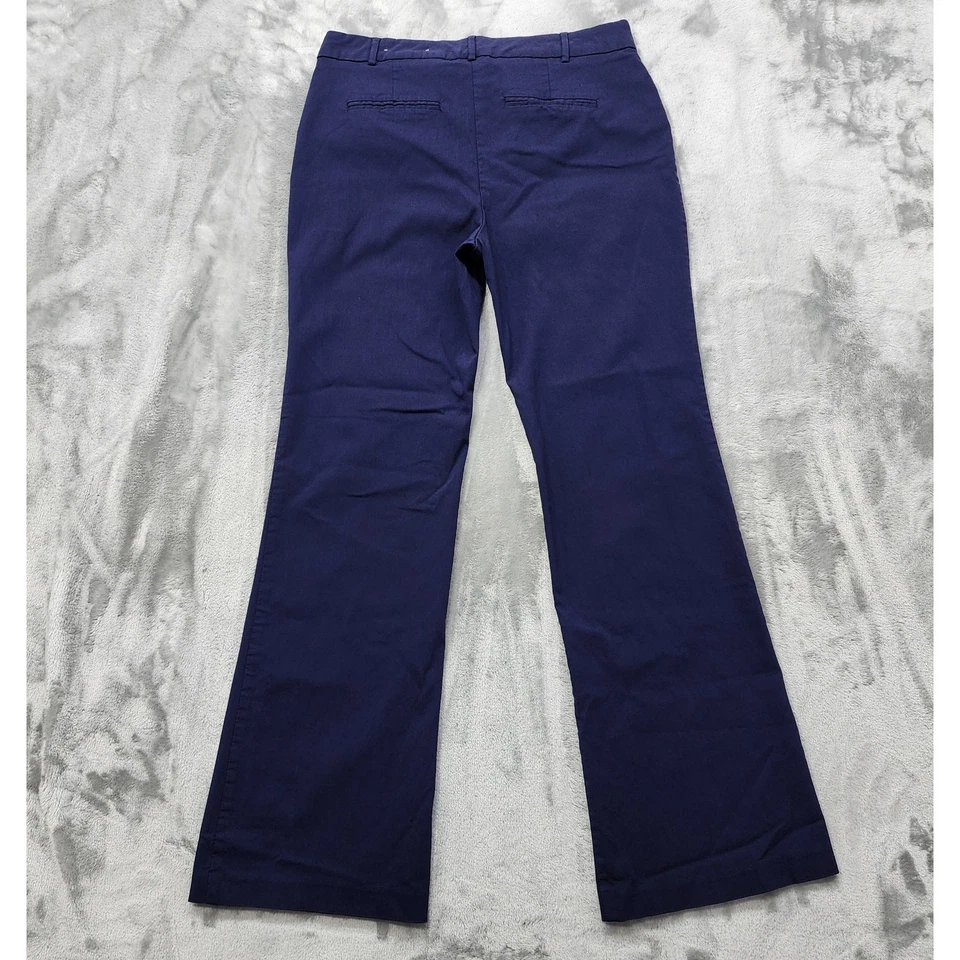 Maurices Pants Womens 11/12 Blue I AM SMART Mid Rise Bootcut Stretch Office - Image 2 of 4