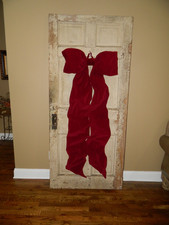 POTTERY BARN Oversized Bow Tree Topper-Red-OPEN BOX