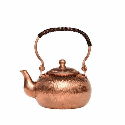 Teekessel mit Deckel dekorative Kupfer Teekanne elegant zum Kochen von Wasser