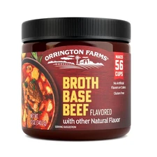 Orrington Farms Beef Flavored Broth Base, Granulated 12 Ounce (Pack of 1) 