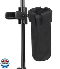 TUOREN Clamp on Drum Stick Holder Drum Stick Nylon Container Bag 