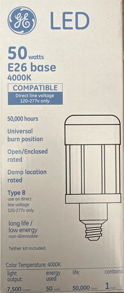 Current Led50ed23.5M/740 Led Replacement Lamp,7500 Lm,50W,4000K - Image 4 of 4