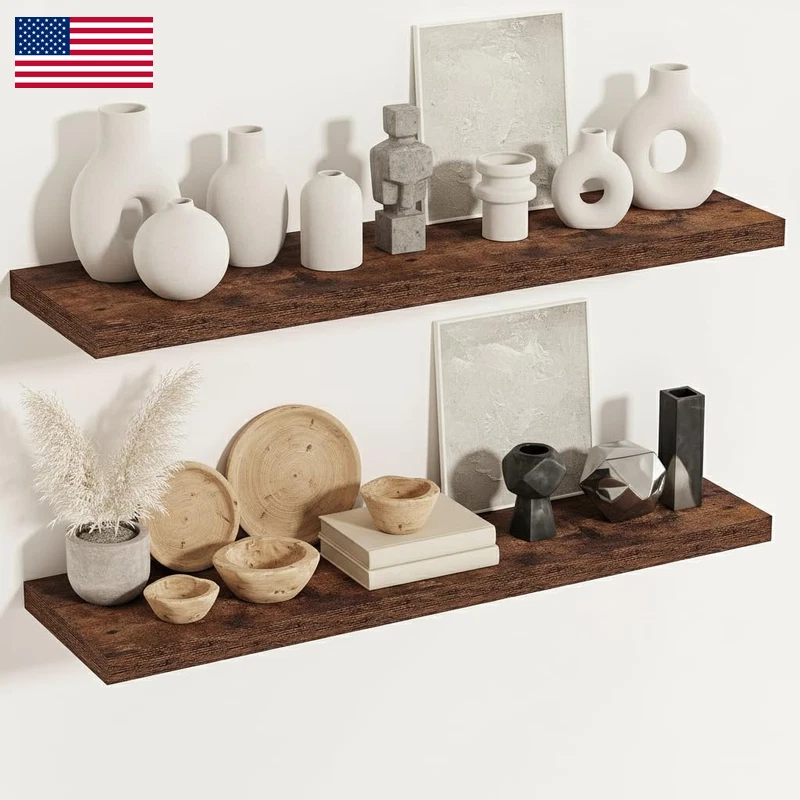 Vivelove 12 Inch Deep Floating Shelves For Wall 48X12 Shelves Invisible