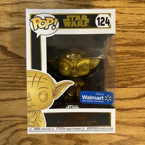 Funko Pop! Vinyl: Star Wars - Yoda (Gold) (Metallic) - Walmart (Exclusive) #124