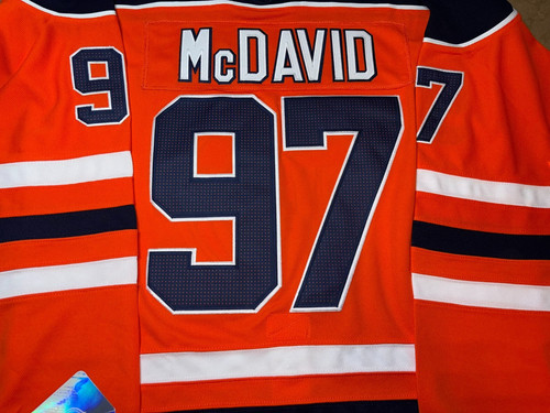 Edmonton Oilers #97 Connor McDavid ORANGE Jersey Stitched size 52(Large)