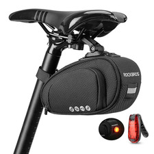 ROCKBROS Bike Saddle Bag Under Seat Storage Pouch Road Cycling Tail Bag Large