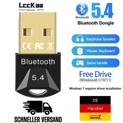 USB Bluetooth Adapter 5.4/5.3/5.1  ️ PC Laptop Dongle für Maus, Tastatur, Audio