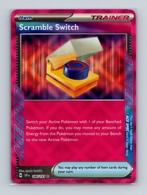 Scramble Switch 186 2024 Pokemon Surging Sparks ACE SPEC Rare Card NM+ (a)