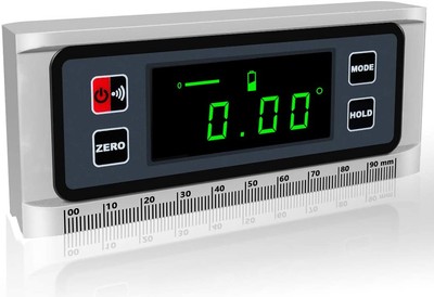 Angle Gauge Digital Protractor Inclinometer Angle Finder with V-Groove Magnet...