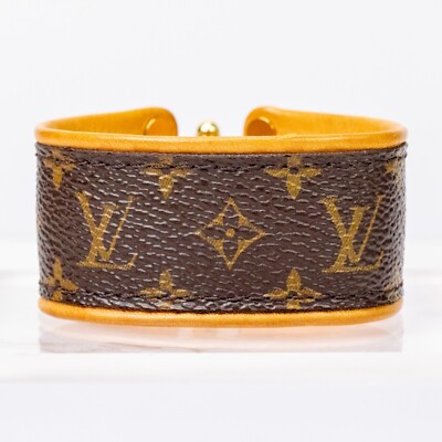 ルイ・ヴィトン モノグラム セーブイット ブレスレット M6611E LOUIS VUITTON Bracelet Save It Monogram M6611E Size 17 Brown