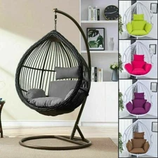 Swing Hanging Egg Rattan Chair Outdoor Hammock Stand Cushions not include Chair