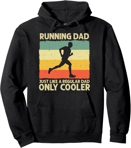 Hooded Sweatshirt✨Funny Running For Men Dad Marathon Runner Coach Unisex◈ - Picture 1 of 1