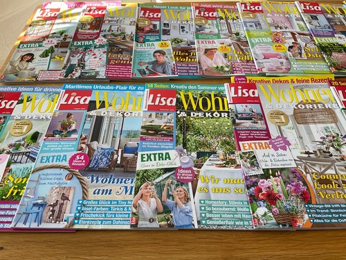 13 x Lisa Wohnen & Dekorieren Jahrgang 2024 + 12/2023 Zeitschrift - Bild 7 von 8
