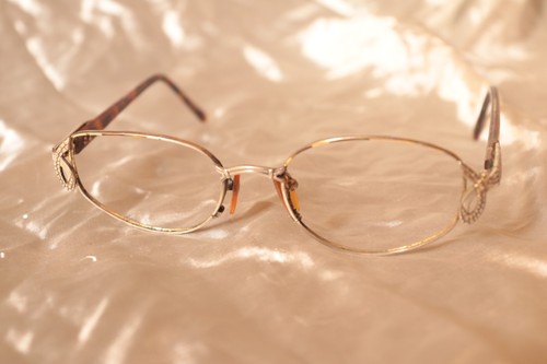Vintage Women's Eyeglasses Frameđź‘“Oval Brown/Gold Eyewear Glasses Retro 1970s - Picture 4 of 12