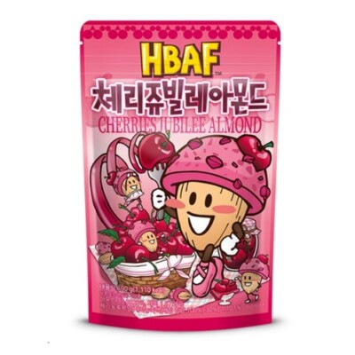 HBAF Cherries Jubilee Almond & Peanuts 190g K-Food Korean Snack