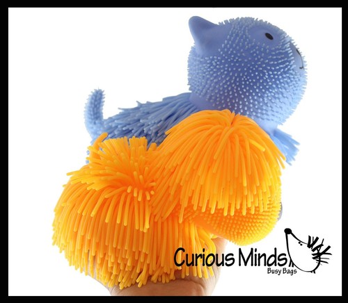 Shaggy Cat and Mop Dog - Palline Tampone Grandi - Terapia Sensoriale Fidget Stress Ball - Foto 4 di 16
