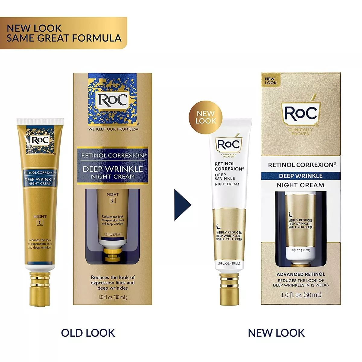 RETINOL CORREXION® Deep Wrinkle Night Cream - RoC® Skincare