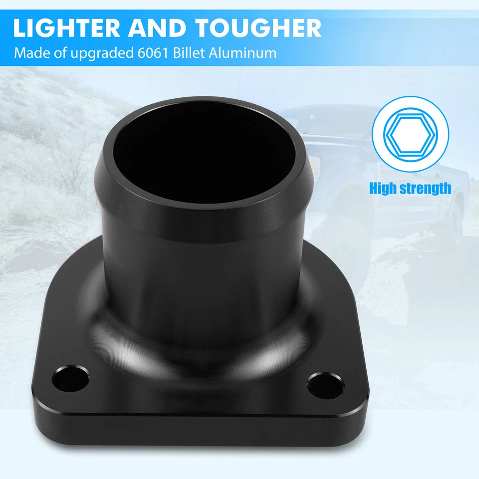 Carcasa de termostato Billet 7,3 L para Powerstroke para Ford F-250 Super Duty 1999-03 Foto 2 de 4