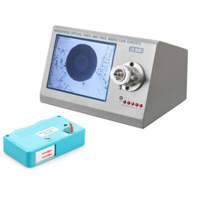 10'' Screen 400X Optical Fiber End Face Inspection Microscope with Cleaner