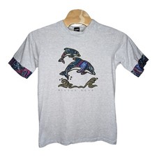 Vintage Hilton Head SC T Shirt Size Large Dolphins Made in USA Single Stitch