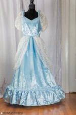 Cinderella Dress Medium Gown Blue Costume Woman  s Medieval Renaissance