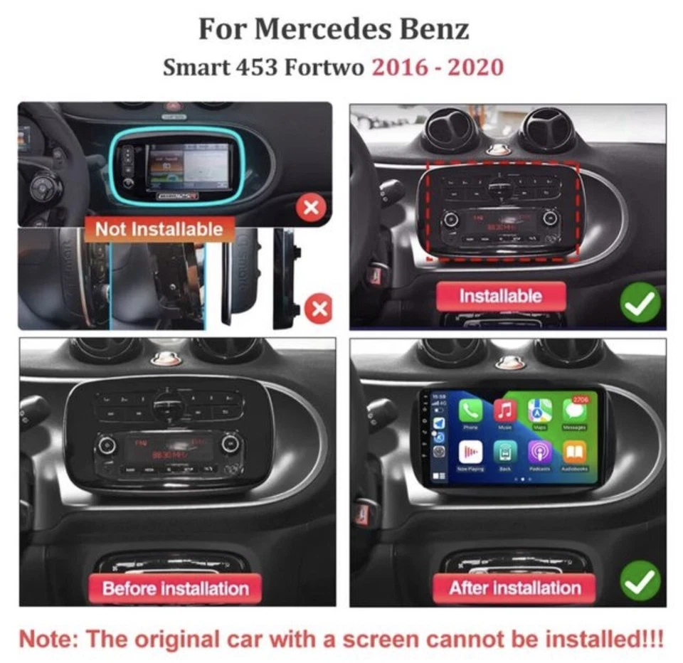 Radio Carplay/GPS Smart Fortwo 453 - Imagen 4 de 4