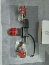 Faro Posteriore Stop Moto Custom Croce Rosso A-Pro Scooter Portatarga