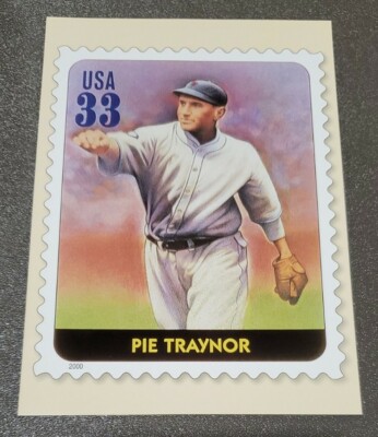 2000 USPS Legends of Baseball All Century Team Postcards Pie Traynor HOF