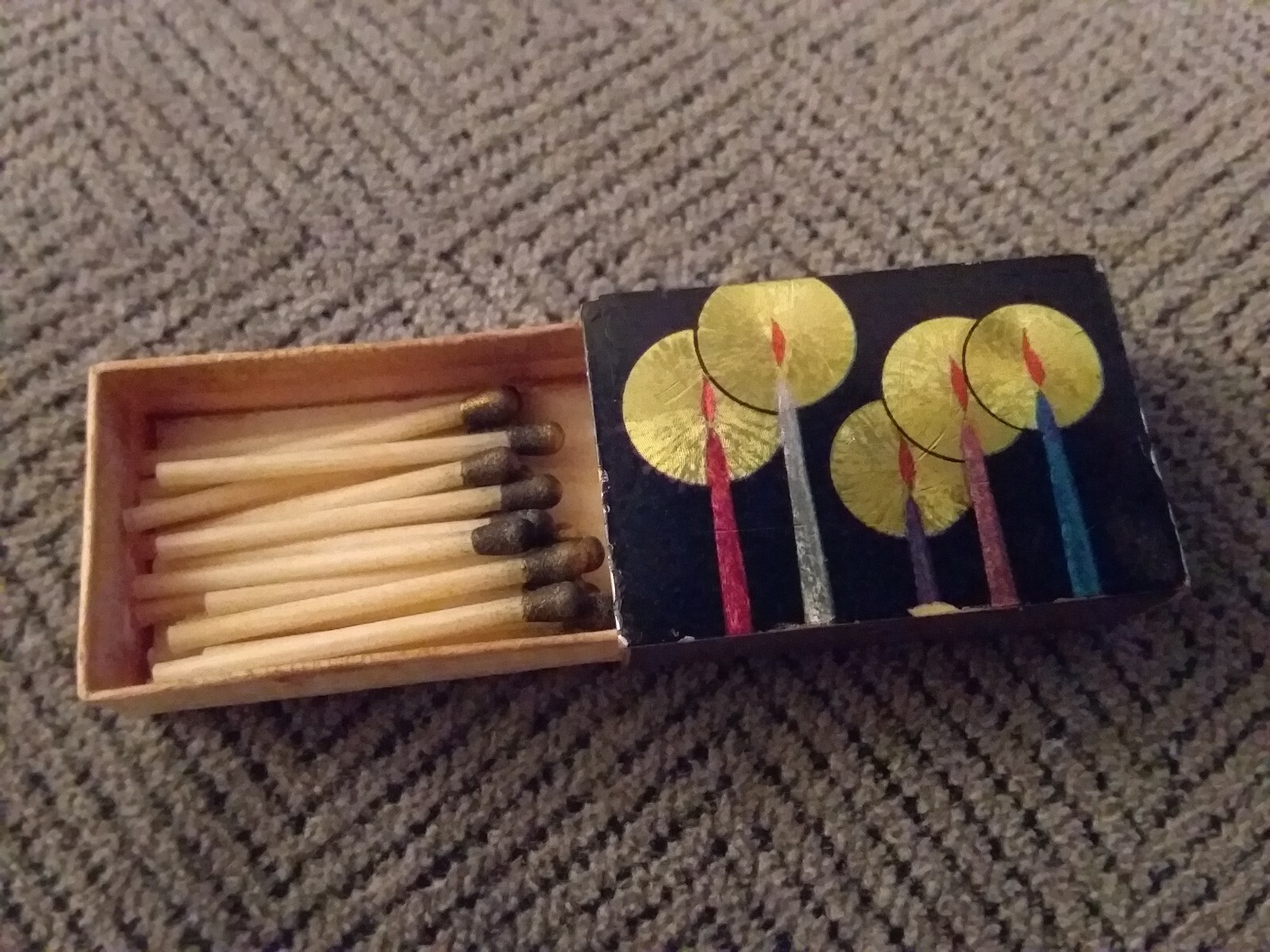 VINTAGE BOX OF SAFETY WAX MATCHES MADE IN ITALY eBay