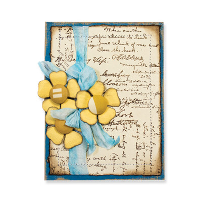 Spellbinders Stanz- und Prägeschablone Shapeabilitie Shabby Blüten 4 tlg. by Tam