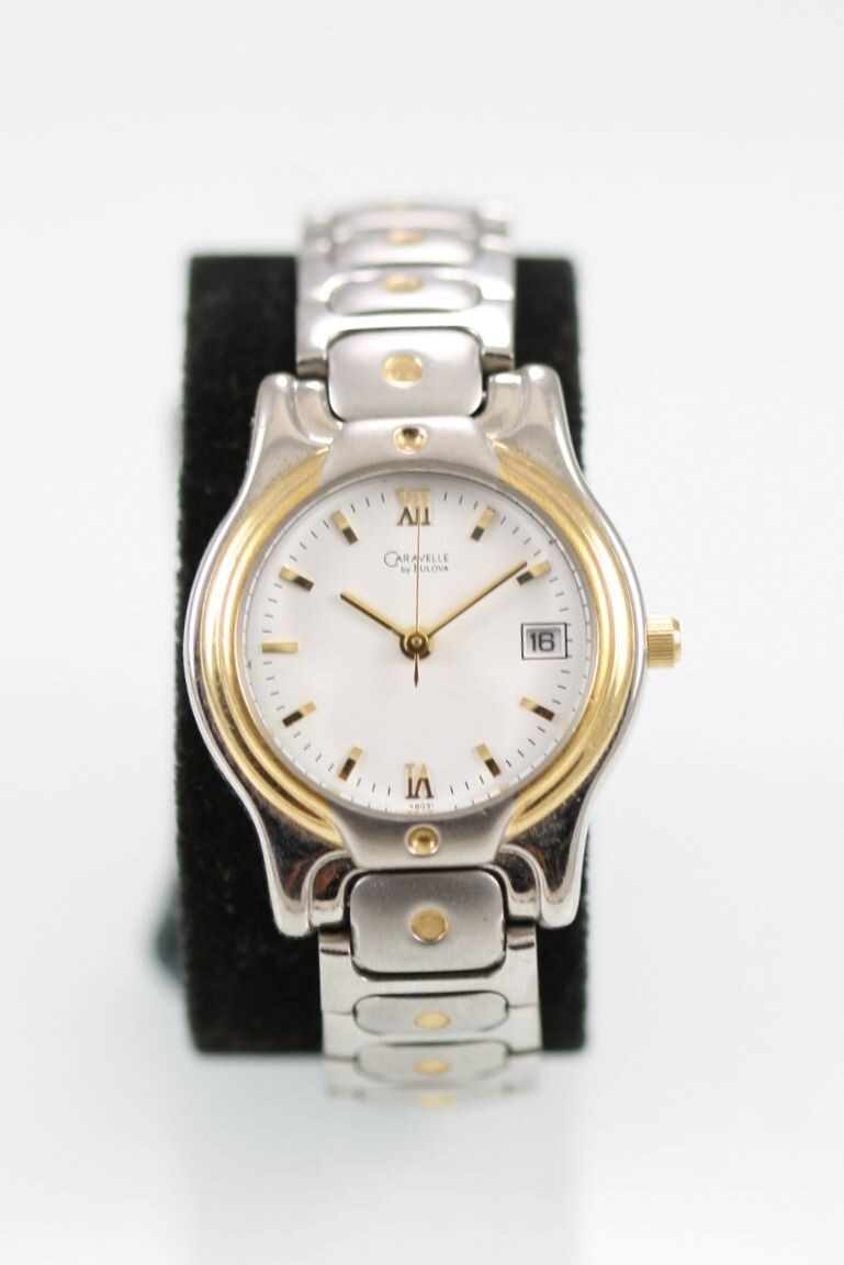 Caravelle Bulova Women Watch Silver Gold Stainless Water Res  display picture 1
